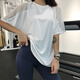 Jincheng Mesh Quice Drying Olding для женщин распадается трусцовой рубашкой, фитнес-одежда с коротки