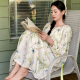 
JaetinWsinn Chinese style nightgown spring and autumn with chest pads long sleeves 2024 new autumn and winter mid-length skirts for women with pajamas 13063# [New Chinese style with chest pads] M[155-160CM 85-100Jin[Jin equals 0.5 kg]]