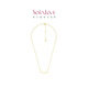 Chow Tai Fook SOINLOVE minimalist smile origami love necklace 18K gold necklace VE176 45cm