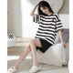 
Dan Pretty High Quality Cotton Pajamas for Women in Summer Short Sleeve Two-Piece Set Cartoon Sweet Summer Thin Style Orange a9856 Shorts M 80-100Jin [Jin equals 0.5 kg]