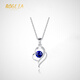 BOGLIA light luxury brand necklace for women 18k gold blue sapphire white gold diamond jewelry pendant 18k gold sapphire & diamond necklace