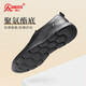 Strongman Business Lederschuhe bequemes weiches Gesicht weicher Sohle Dad Schuhe Abdeckung Füße lässige Herrenschuhe jda3512010 Schwarz Größe 43