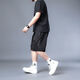 ZHIDOUDOU200斤至300斤大胖子夏天穿的大码男装大码运动套装男夏季2022新款 黑色9922 11XL xl 建议125-140斤
