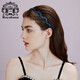 Royal sasa Korean acrylic candy color hair hoop wavy hair headband simple broken hair hairpin women's face wash navy blue NB