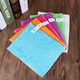 Dish towel, thickened edge lock, colorful plant fiber dish towel, non-stick oil, easy to use rag, white 16*18CM bamboo fiber dish towel