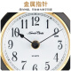 Hermle Clocks European simple and high-end desktop small clock living room home desktop clock Hemler quartz movement HD-QT202 Charcoal black-piano paint