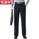 
Hengyuanxiang winter plus velvet thickened casual trousers for men straight-legged free iron middle-aged men casual long trousers lamb velvet men's pants LYC761 navy blue (lamb velvet) thickened 32 (2 feet 5 waist circumference) follow