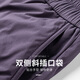 Snow Flying Down Pants Women's Autumn and Winter Warm Elastic Waist Drawstring Workwear Straight Trousers Black 165/72A