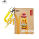 Cool Kangaroo KQ Passeport Boarding Pass Ticket Air Ticket Overseas Cross-Border Men and Women Certificate Protection Portable Certificate Case Maimai Passport Clip + M Pendant