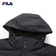 FILA official couple down jacket 2025 winter fashionable casual hooded top warm jacket for men and women