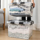 Carrot thickened clothes transparent storage box plastic toy rectangular quilt assembly box extra large storage box short 6630 [44*30*16.5 cooked glue