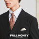 FULL MONTY star's same style double-breasted suit suit men's pure wool business black formal groom's wedding suit black 20002 54