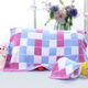 Hazun Shanghai old-fashioned jacquard pillow towel cotton thickened and soft pair of pure cotton skin-friendly and sweat-absorbent cartoon embroidered pillow towel checkered pink blue