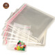 Adecuado para bolsas de plástico, bolsas autoadhesivas, tiras largas, pequeñas bolsas de embalaje transparente, bolsas BL, 5 bolsas de almacenamiento de alambre, 100 BL4 Cableos, 17*21 (18+3) 100 piezas 13298
