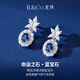 IL&CO Youke natural sapphire earrings for women, light luxury earrings, birthday and Valentine's Day gifts for girlfriend and wife