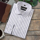 
Conch (CONCH) striped shirt men's long-sleeved shirt 100% pure cotton high-spin hot-scalding anti-wrinkle business casual trendy high-end old brand 1047 blue and white stripes bagged 40