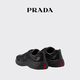 PRADA/Prada Gift Men's Prada Americas Cup Nappa Sheep Leather Sneakers Black 39 (5)