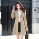 Prodigal Son Gossip [Light Luxury] Chaqueta de gabardina para mujeres Middon-longitud de mediana edad y otoño 2023 ropa de otoño nueva persona pequeña con temperamento de alta gama 689 metros blancos L [sugerido 105-115Jin [Jin equivale a 0.5 kg]]]