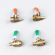 Large truck car dripping brake sprinkler accessories sprinkler switch ball valve faucet pure copper drain valve 4 points copper core angle valve