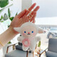 Xushansi Douyin Sheep Keychain Pendant Ins Internet Celebrity Fashion Trend School Sac Hanging Decoration Girl Car Key Silver Silver Buckle (environ 12 cm)