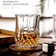 Flevinz glass European style wine glass whiskey glass personalized wineware water cup drink cup tea cup household glass cup 6 high diamond cups (transparent) + cup brush 300ml