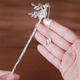 Su Shiliu's Dielian flower hairpin for women. Ancient style tassel step-shaking hairpin headdress. Chinese Valentine's Day birthday gift for girlfriend and wife. Dielian flower hairpin.
