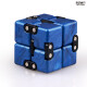 Qiyi Infinite Rubik's Cube decompression toy in class to vent boredom and decompression office toys finger cubes for students and children smart deformation toys Qiyi Infinite Rubik's Cube sapphire blue + base