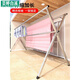 Clothes drying rack outdoor folding clothes drying rack floor-standing indoor home balcony bedroom stainless steel outdoor cool telescopic pole type quilt drying artifact bold double pole model 1.6 meters retractable contains 32 drying artifacts large