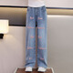 Youyou 1 point girls internet celebrity spring and autumn style fried street suit children's new spring clothes big children's sweatshirt jeans fashionable 4882 white 13042 blue [spring and autumn style] 160cm (recommended 75-90 Jin [Jin equals 0.5 kg])