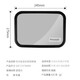 Qiuhan Car Baby Rearview Mirror 360 Rotating Children's Car Rearview Mirror Car Baby Rearview Mirror Car Supplies ABS Material丨Black丨Suitable for Retractable Headrests