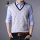
Playboy spring long-sleeved T-shirt men's cotton T-shirt middle-aged and young people's large size T-shirt base shirt men's thin fake two-piece clothes autumn clothes 3878 red 165/M