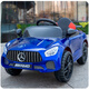 Timminy Mercedes-Benz large baby electric car four-wheel remote control can sit on children off-road stroller baby toy car can sit on people Black super + full function 9 hours of play leather seat / lithium battery extra large body + double doors