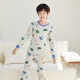 
Red bean children's pure cotton autumn clothes and autumn pants suit for men and women medium and large children thin autumn and winter thermal underwear Class A full cotton cotton sweater H4M1049 hemp ash 150