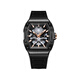 Bugatti (BONEST GATTI) watch birthday gift for boyfriend German mechanical watch fully automatic hollow luminous men's watch palm tree series BG9904-A2 cool black