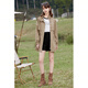 Baitu Betu Women's Spring New Whrodbreaker Stand Strament Stand Compet Jacket Branding The Word Breaker Women 2401T49 Хаки С.