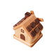 Wooden Wood Art (MUSOR) Cabin baby teeth memorial box storage box for girls, boys, children, baby teeth replacement box to save and collect birthday gifts for small cabin baby teeth