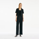 Goria suit for women in summer new commuter short cardigan top commuter straight trousers 1C4CAB680 00B black XS