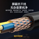 Akihabara (Choseal) Fieber-Grad Einkristall Kupfer-Audiokabel mit Nervendrahtschildschicht Anti-Interferenz HiFi Soundqualität Home Audioverstärker Audioverbindung Kabel American Standard Audio Dedicated Power Kabel QS9901 3 Meter