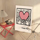 Huaixue Keith Haring Pop Style Résumé Graffiti Peinture décorative Niche chambre à coucher de chambre à coucher peinture de peinture de peinture à la gueule