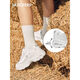 Skechers Classic Retro Diamond Panda Chaussures Casual Shoes Casual's Sole's épaisses petites chaussures blanches 12241 Blanc / Silver / WSL 37