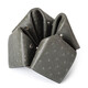 Sharphan (Savinelli) Italienischer Sharphan-Pfeifenhalter aus Südost, Nordwestorigami M674 Viertüriger Lederpfeifhalter Herrengeschenk Silber Grey-Hole