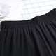 Zimu cotton and linen summer clothing for women, women's wide-leg pants, high waist drooping casual pants, thin loose nine-point pants, 3522 black nine-point pants, M (recommended 105 Jin [Jin equals 0.5 kg])
