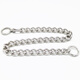 Ten thousand dog chain, stainless P chain traction rope collar, dog walking, medium and large dog collar collar, P chain metal anti-bite iron, 3.0 wire thickness (18 25Jin Jin is equal to 0.5kg) 45cm