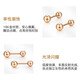 Ming brand jewelry 18K gold color rose gold earrings bright small gold ball earrings for gift women CSH0307 pricing 18K gold earrings about 0.78-0.84 grams