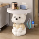 Chenyu MSKA Big Bear Living Room Floor-standing Decoration Sofa Side Table TV Stand Bedside Table Home Decoration Housewarming Gift Bluetooth Speaker Sit-Stand Bear Side Table-Yellow