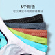 VeniMasee 3 pairs of men's double underwear, low-waisted sexy ice silk thong, U-shaped gay tight-fitting butt-exposing briefs, olive green + vibrant orange + fresh blue M Recommended weight 100-120 Jin Jin equals 0.5 kg