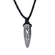 Xili Lengfeng S925 Silver Bullet Necklace Men's Trendy Pendant Necklace for Boys Chinese Valentine's Day Gift for Boyfriend S925 Silver-Bullet Necklace