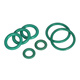Jinggong (JINGGONG) fluorine rubber O-ring high temperature resistant sealing ring green o-type rubber gasket wire diameter 1.5/2/2.4/3.1-5mm outer diameter 16*2mm (10 pieces) fluorine rubber o-ring