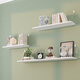 Shuaili punch-free wall shelf wall rack guest restaurant wall-mounted bookshelf one-word partition three-piece set SL8411