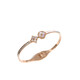 Quamer Old Phoenix Gold Store Fashion coréenne Crocodile Crocodile Fritillaria Bracelet Diamond plaqué 18k Gold Luxury Ins Simple Design 9921-Gold